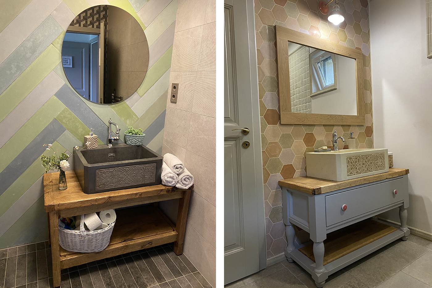 Kép montázs fürdőszoba falburkolatokról és járólapokról a BoltOttiban